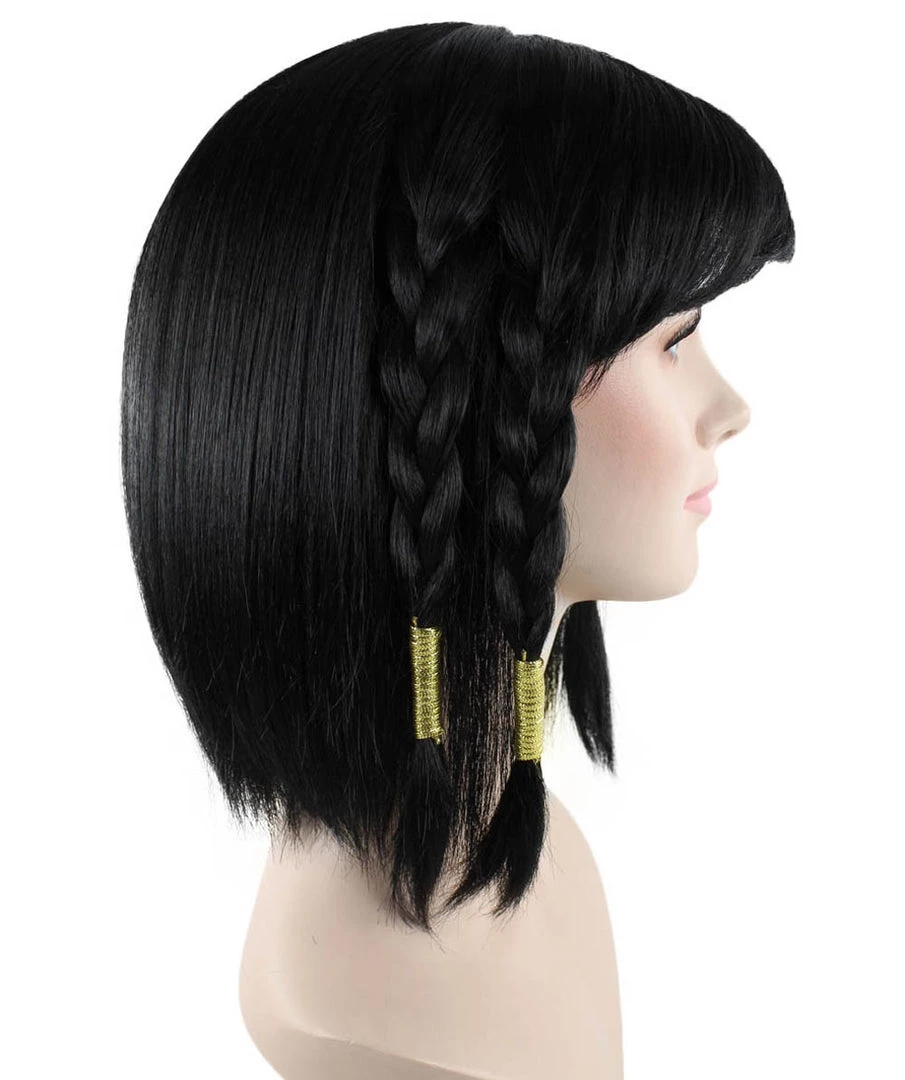 HPO Game Captain Womens Wig | Short Black Cosplay Wig | Premium Breathable Capless Cap 5 HPO Game Captain Womens Wig | Short Black Cosplay Wig | Premium Breathable Capless Cap