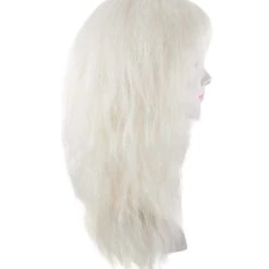 HPO Super Girl Villain Womens Wig | White Cosplay Wig | Premium Breathable Capless Cap Men's