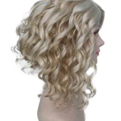BC Wavy Introverted Bob | Women's Blonde Color Wavy Shoulder Length Trendy Introverted Bob Wig