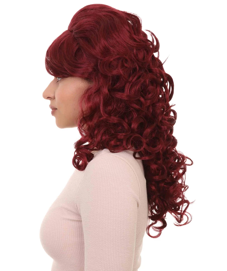 HPO Silver Screen Sensation Womens Red Adult Wig | Movie Character Cosplay Halloween Wig | Premium Breathable Capless Cap 3 HPO Silver Screen Sensation Womens Red Adult Wig | Movie Character Cosplay Halloween Wig | Premium Breathable Capless Cap