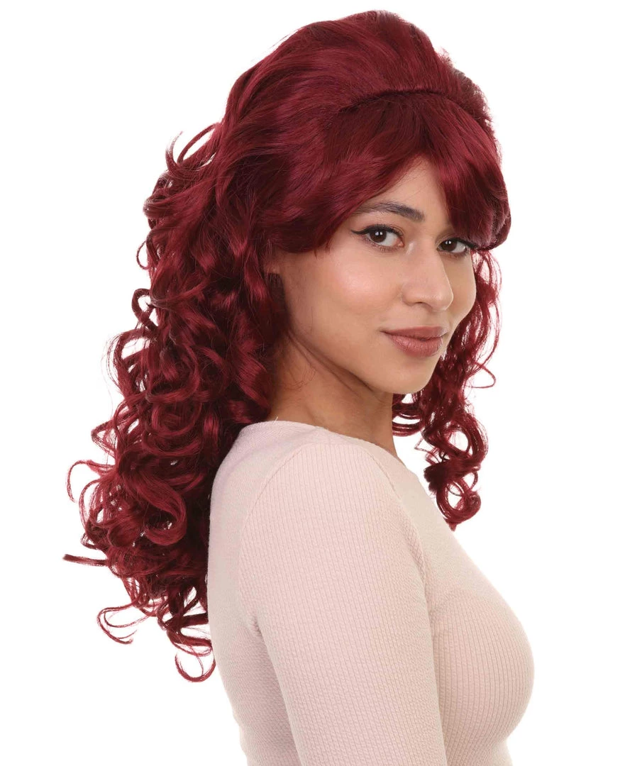 HPO Silver Screen Sensation Womens Red Adult Wig | Movie Character Cosplay Halloween Wig | Premium Breathable Capless Cap 6 HPO Silver Screen Sensation Womens Red Adult Wig | Movie Character Cosplay Halloween Wig | Premium Breathable Capless Cap