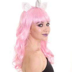 HPO Womens Unicorn Princess Wig With Horn And Ears | Halloween Rave Wig | Premium Breathable Capless Cap 12 HPO Womens Unicorn Princess Wig With Horn And Ears | Halloween Rave Wig | Premium Breathable Capless Cap