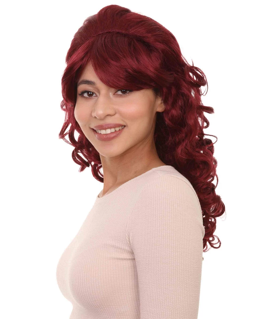 HPO Silver Screen Sensation Womens Red Adult Wig | Movie Character Cosplay Halloween Wig | Premium Breathable Capless Cap 2 HPO Silver Screen Sensation Womens Red Adult Wig | Movie Character Cosplay Halloween Wig | Premium Breathable Capless Cap