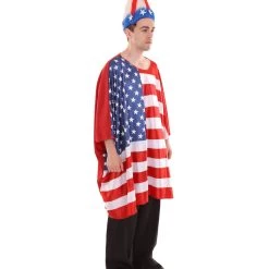 FLAGWIGS Adult Men's USA Flag Tunic Sports Costume | Patriotic Multi Color Cosplay Costume 12 FLAGWIGS Adult Men's USA Flag Tunic Sports Costume | Patriotic Multi Color Cosplay Costume