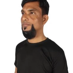 Men's Balbo Goatee Beard | Dark Black Facial Hair | Human Hair | HPO