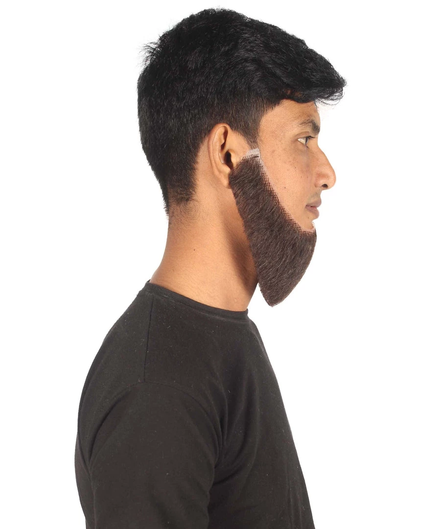 HPO Adult Men's Chin Curtain Style Long Beard Set 9 HPO Adult Men's Chin Curtain Style Long Beard Set