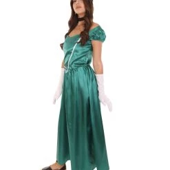 HPO Adult Women's Aristocrat Socialite Dress 20s Costume | Dark Green Cosplay Costume 10 HPO Adult Women's Aristocrat Socialite Dress 20s Costume | Dark Green Cosplay Costume