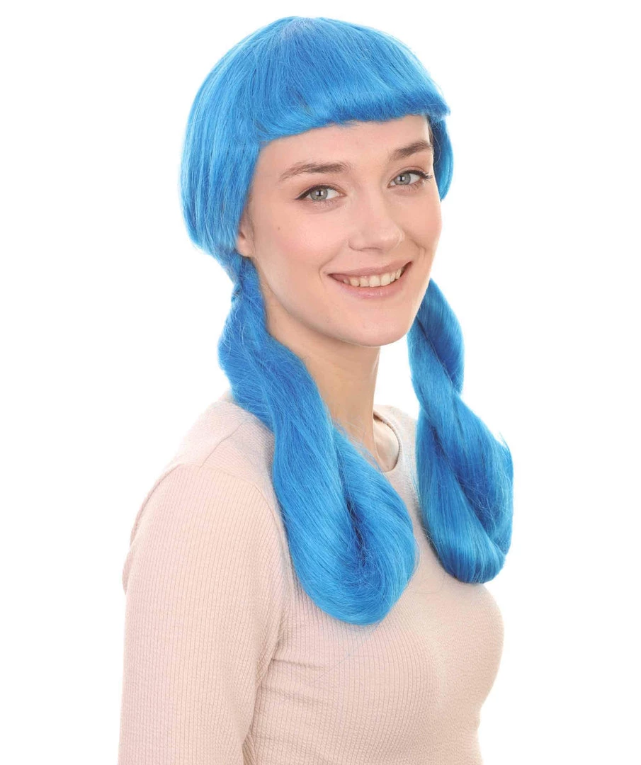 HPO Womens Candy Girl Wig | Sky Blue Cartoon Film Series Wig | Premium Breathable Capless Cap Women's 6 HPO Womens Candy Girl Wig | Sky Blue Cartoon Film Series Wig | Premium Breathable Capless Cap Women's