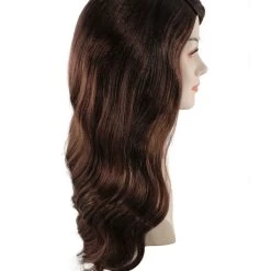 BC Women's Dark Brown Color Wavy Medium Length Trendy Earth Princess Wig 13 BC Women's Dark Brown Color Wavy Medium Length Trendy Earth Princess Wig
