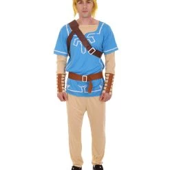 HPO Adult Men's Adventure Gaming Costume | Wild Blue Cosplay Costume