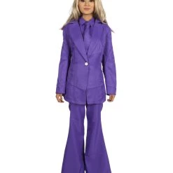 HPO Adult Women's Deluxe Party Suit Costume | Purple Cosplay Costume
