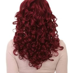 HPO Silver Screen Sensation Womens Red Adult Wig | Movie Character Cosplay Halloween Wig | Premium Breathable Capless Cap 12 HPO Silver Screen Sensation Womens Red Adult Wig | Movie Character Cosplay Halloween Wig | Premium Breathable Capless Cap