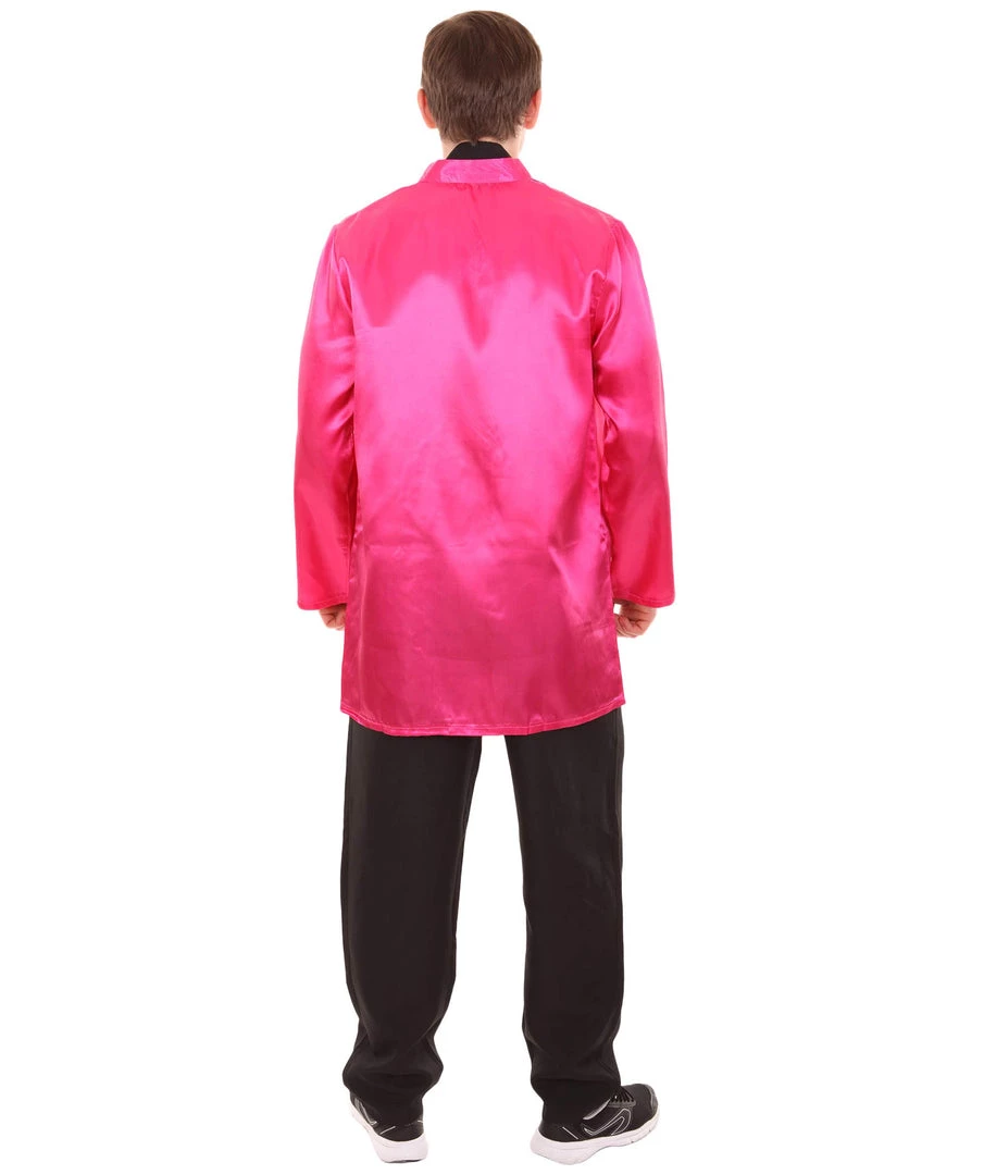 HPO Adult Men's Chinese Traditional Martial Arts Kung Fu Costume | Fuchsia Cosplay Costume 3 HPO Adult Men's Chinese Traditional Martial Arts Kung Fu Costume | Fuchsia Cosplay Costume