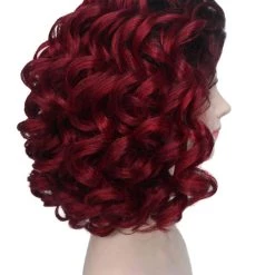 BC Sexy Curls | Women's Red Color Curly Shoulder Length Trendy Sexy Curls Wig