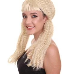HPO Women's Doll Womens Wig | Fancy Party Event Ready Halloween Wig | Premium Breathable Capless Cap