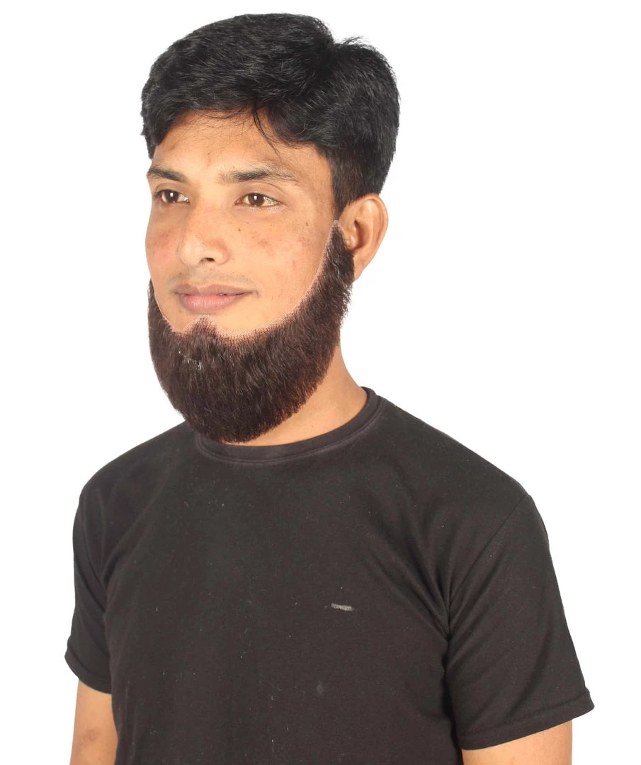 HPO Adult Men's Chin Curtain Style Long Beard Set 7 HPO Adult Men's Chin Curtain Style Long Beard Set