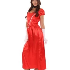 HPO Adult Women's Aristocrat Socialite Dress 20s Costume | Red Cosplay Costume 10 HPO Adult Women's Aristocrat Socialite Dress 20s Costume | Red Cosplay Costume