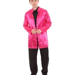 HPO Adult Men's Chinese Traditional Martial Arts Kung Fu Costume | Fuchsia Cosplay Costume 8 HPO Adult Men's Chinese Traditional Martial Arts Kung Fu Costume | Fuchsia Cosplay Costume