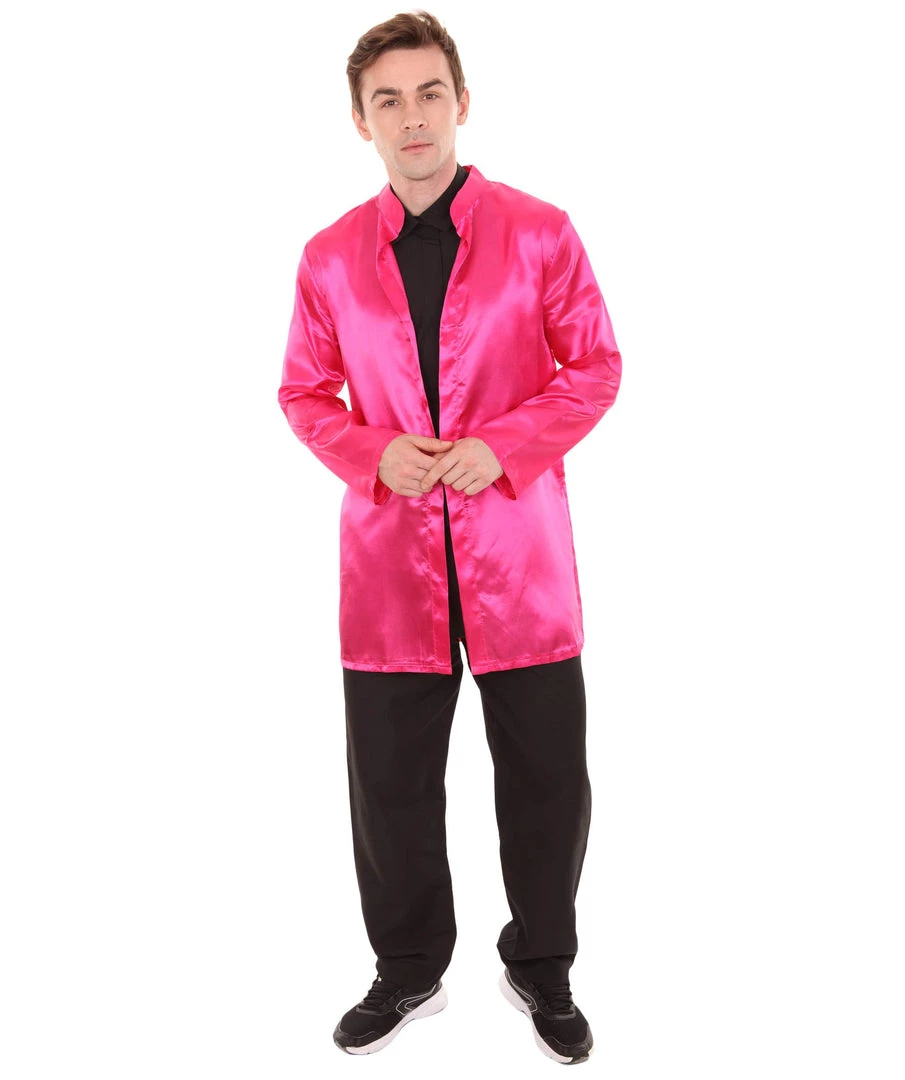HPO Adult Men's Chinese Traditional Martial Arts Kung Fu Costume | Fuchsia Cosplay Costume 4 HPO Adult Men's Chinese Traditional Martial Arts Kung Fu Costume | Fuchsia Cosplay Costume