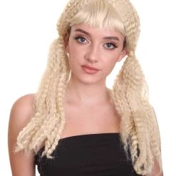 HPO Women's Doll Womens Wig | Fancy Party Event Ready Halloween Wig | Premium Breathable Capless Cap