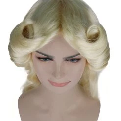 HPO Men's Womens Goddess Wig | Blonde Medium Halloween Wig | Premium Breathable Capless Cap