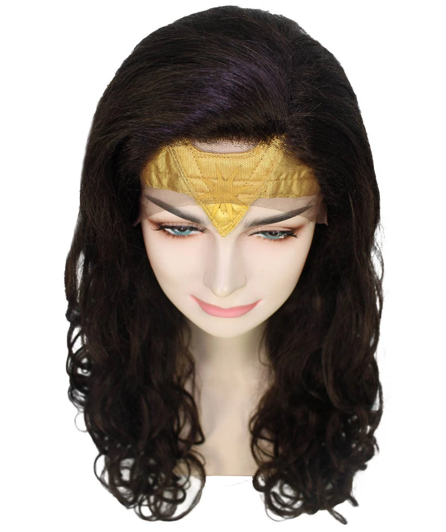 HPO Women's TV Movie Character Wig Dark Brown | Premium Breathable Capless Cap 7 HPO Women's TV Movie Character Wig Dark Brown | Premium Breathable Capless Cap