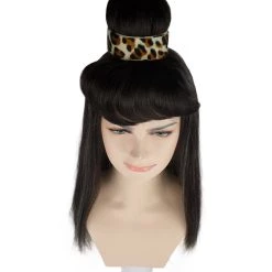 HPO Cavewoman Wig | Long Black Halloween Womens Wig | Premium Breathable Capless Cap 13 HPO Cavewoman Wig | Long Black Halloween Womens Wig | Premium Breathable Capless Cap