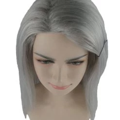 HPO Womens Long Grey Wig | Dolly Fancy Wig | Premium Breathable Capless Cap 15 HPO Womens Long Grey Wig | Dolly Fancy Wig | Premium Breathable Capless Cap