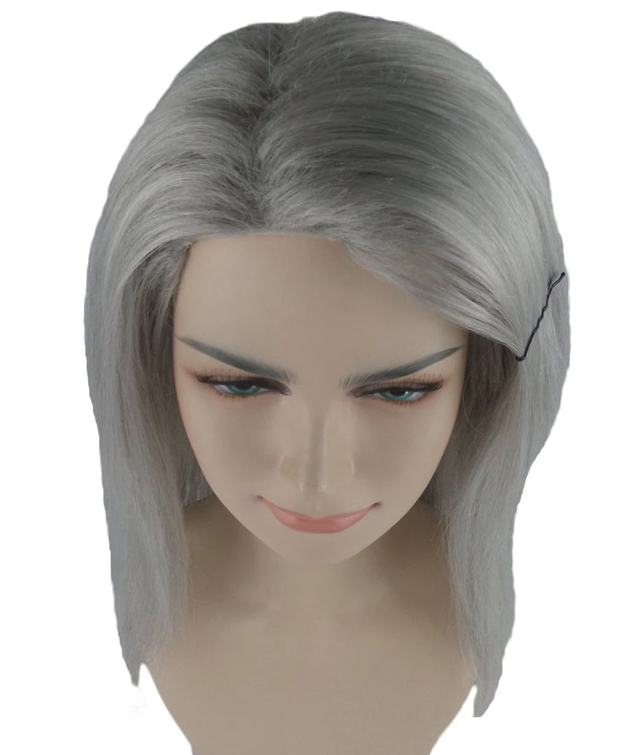 HPO Womens Long Grey Wig | Dolly Fancy Wig | Premium Breathable Capless Cap 7 HPO Womens Long Grey Wig | Dolly Fancy Wig | Premium Breathable Capless Cap