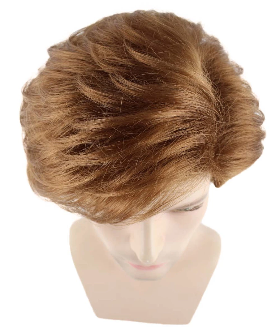 HPO Singer Men's Wig | Brown Celebtity Wig | Premium Breathable Capless Cap 7 HPO Singer Men's Wig | Brown Celebtity Wig | Premium Breathable Capless Cap