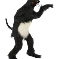 HPO White And Black Mouse Costume With Mask And Tail - Long Breathable Synthetic Fibers Bundle 16 HPO White And Black Mouse Costume With Mask And Tail - Long Breathable Synthetic Fibers Bundle