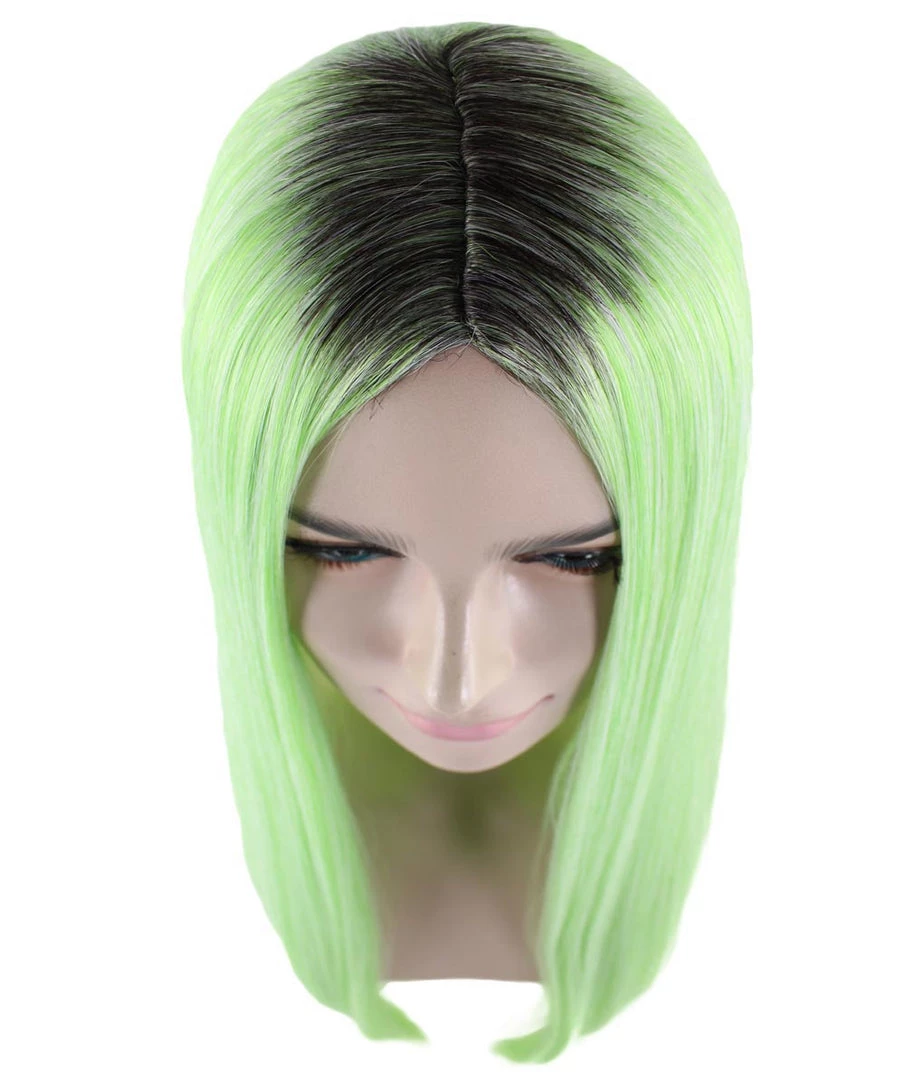 HPO Celebrity Womens Wig | Ombre Green Long Wig | Premium Breathable Capless Cap Men's 7 HPO Celebrity Womens Wig | Ombre Green Long Wig | Premium Breathable Capless Cap Men's
