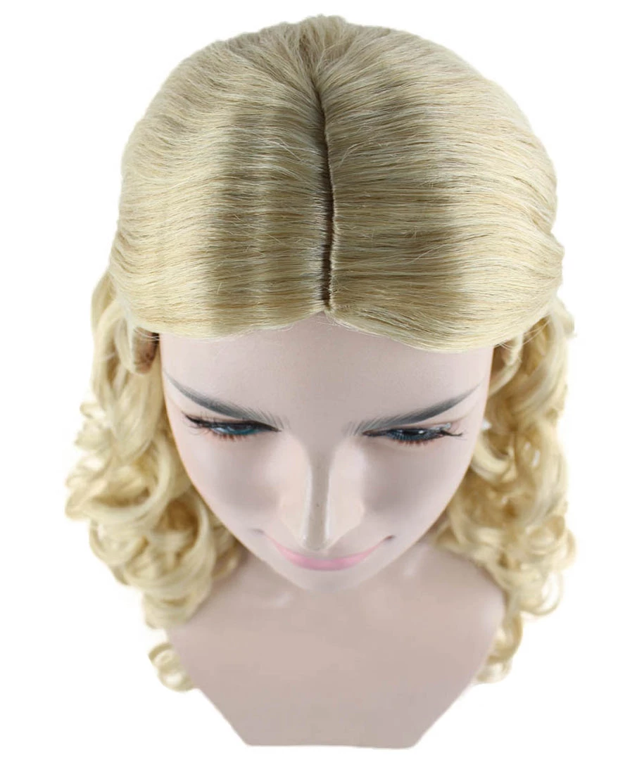 HPO Men's Medieval Princess Womens Wig | TV/Movie Blond Royal Wig | Premium Breathable Capless Cap 7 HPO Men's Medieval Princess Womens Wig | TV/Movie Blond Royal Wig | Premium Breathable Capless Cap