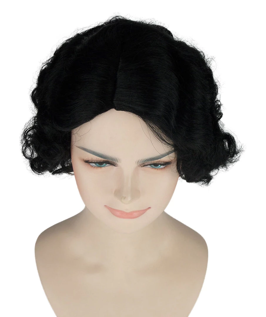 HPO Womens Ritzy Wig | Black Short Curly TV/Movie Wig | Premium Breathable Capless Cap Men's 6 HPO Womens Ritzy Wig | Black Short Curly TV/Movie Wig | Premium Breathable Capless Cap Men's