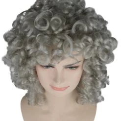 HPO Men's Womens Medium Curly Olympian Lady Wigs Collections | Cosplay Halloween Wigs | Premium Breathable Capless Cap