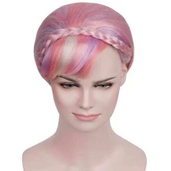 HPO Women's Wig | Pink And Purple Ombre Wig | Premium Breathable Capless Cap