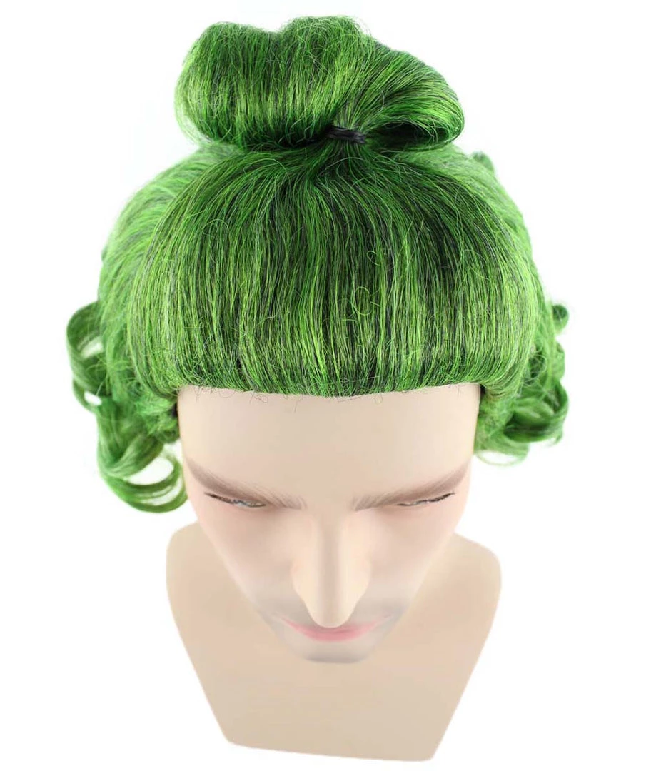 HPO Men's Green Mens Wig | Movie Cosplay Halloween Wig | Premium Breathable Capless Cap 7 HPO Men's Green Mens Wig | Movie Cosplay Halloween Wig | Premium Breathable Capless Cap