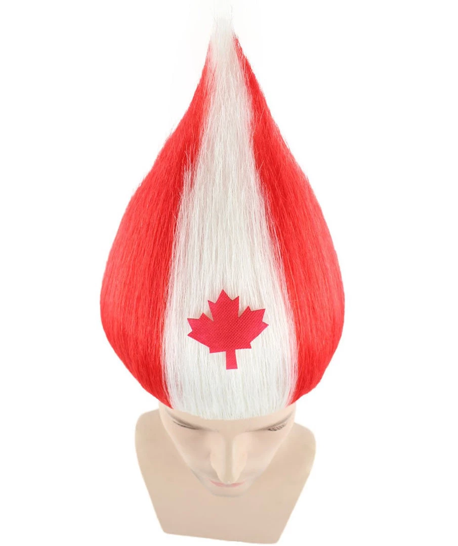 FLAGWIGS Men's Flag Troll Wig Collection | Canada Flag Wig | Premium Breathable Capless Cap 6 FLAGWIGS Men's Flag Troll Wig Collection | Canada Flag Wig | Premium Breathable Capless Cap