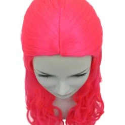 HPO Women Long Curly Deep Pink Wig | Premium Breathable Capless Cap 15 HPO Women Long Curly Deep Pink Wig | Premium Breathable Capless Cap
