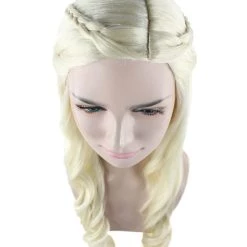 HPO Men's Womens Queen Wig | Blonde TV/Movie Cosplay Halloween Wig | Premium Breathable Capless Cap 17 HPO Men's Womens Queen Wig | Blonde TV/Movie Cosplay Halloween Wig | Premium Breathable Capless Cap