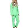 HPO Adult Women's EXCLUSIVE! Deluxe Singer Party Suit Costume | Lt. Green Cosplay Costume