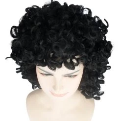 HPO Men's Womens Medium Curly Olympian Lady Wigs Collections | Cosplay Halloween Wigs | Premium Breathable Capless Cap