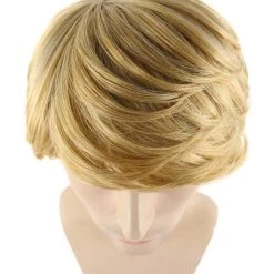 HPO Men's Snow Movie Mens Wig | Blonde Cosplay Halloween Wig | Premium Breathable Capless Cap 17 HPO Men's Snow Movie Mens Wig | Blonde Cosplay Halloween Wig | Premium Breathable Capless Cap