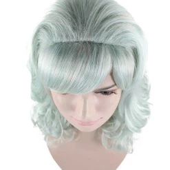 HPO Lt Blue Anime Cosplay Womens Wig | Fancy Party Event Ready Halloween Wig | Premium Breathable Capless Cap Men's