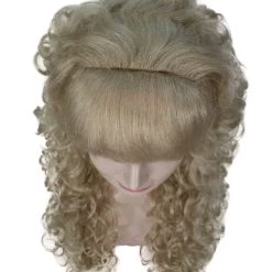 BC Adult Women's Blonde Color Curly Medium Length Trendy Wig 15 BC Adult Women's Blonde Color Curly Medium Length Trendy Wig