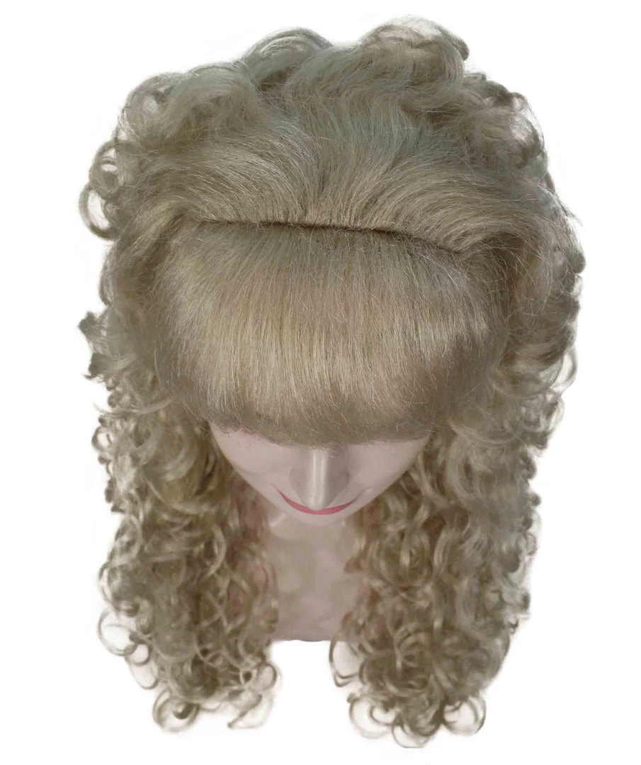 BC Adult Women's Blonde Color Curly Medium Length Trendy Wig 7 BC Adult Women's Blonde Color Curly Medium Length Trendy Wig