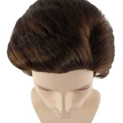 HPO Men's 80s Disco Men Wig | Brown Old Styled Cosplay Halloween Wig | Premium Breathable Capless Cap