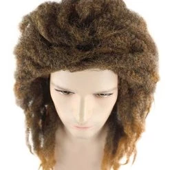HPO Men's Rasta Mens Wig | Brown Cosplay Halloween Wig | Premium Breathable Capless Cap 15 HPO Men's Rasta Mens Wig | Brown Cosplay Halloween Wig | Premium Breathable Capless Cap