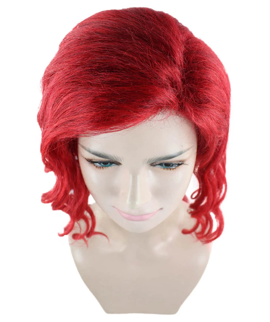 HPO Red Poison Villain Wig | Neon Red Women's Wig | Premium Breathable Capless Cap 7 HPO Red Poison Villain Wig | Neon Red Women's Wig | Premium Breathable Capless Cap