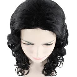 HPO Men's Adult's Womens Glamour Long Black Wig | Curly Glamour Cosplay Halloween Wig | Premium Breathable Capless Cap 15 HPO Men's Adult's Womens Glamour Long Black Wig | Curly Glamour Cosplay Halloween Wig | Premium Breathable Capless Cap